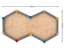 Sandkasten mit 10 Seiten