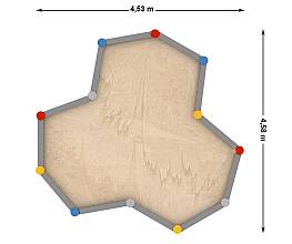 Sandkasten mit 12 Seiten