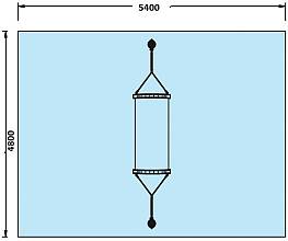 Stahl-Standpfosten fr Hngematten